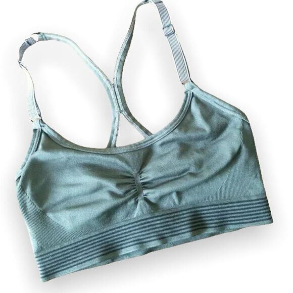 Victoria's Secret Other - VS Victorias Secret Strappy Sport Bra Olive Green / Black
